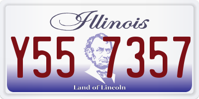 IL license plate Y557357