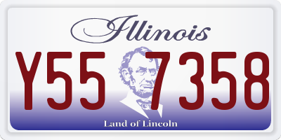IL license plate Y557358