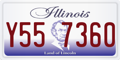 IL license plate Y557360