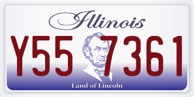 IL license plate Y557361