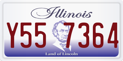 IL license plate Y557364