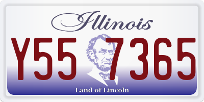 IL license plate Y557365