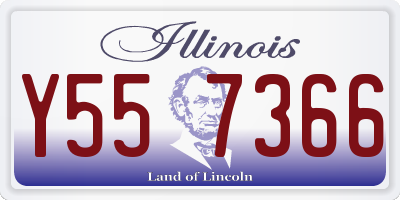 IL license plate Y557366