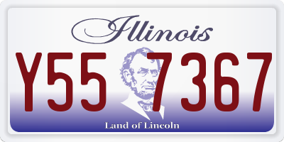 IL license plate Y557367