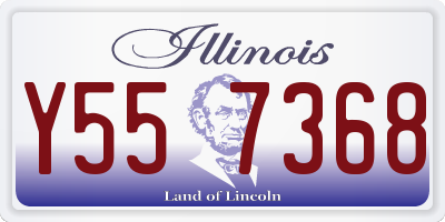 IL license plate Y557368