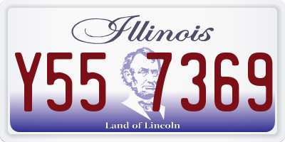 IL license plate Y557369