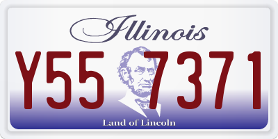 IL license plate Y557371