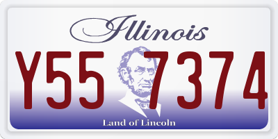IL license plate Y557374