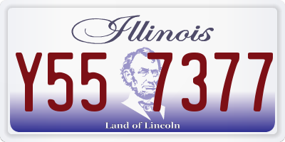 IL license plate Y557377