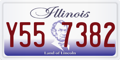 IL license plate Y557382