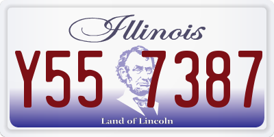 IL license plate Y557387