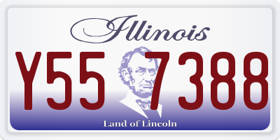 IL license plate Y557388