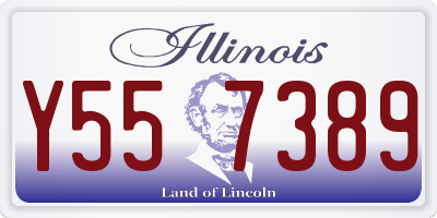 IL license plate Y557389