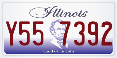 IL license plate Y557392