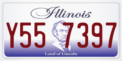 IL license plate Y557397