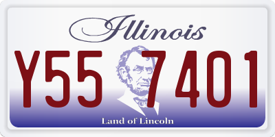 IL license plate Y557401