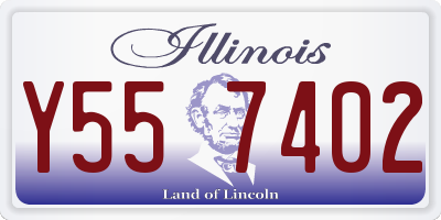 IL license plate Y557402
