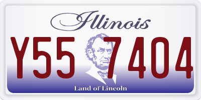 IL license plate Y557404