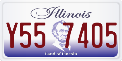 IL license plate Y557405