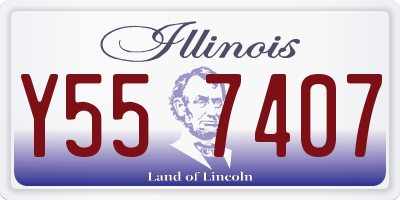 IL license plate Y557407