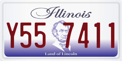 IL license plate Y557411