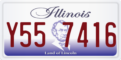 IL license plate Y557416