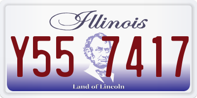 IL license plate Y557417