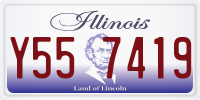 IL license plate Y557419