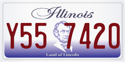 IL license plate Y557420