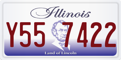 IL license plate Y557422