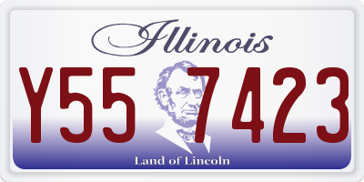 IL license plate Y557423