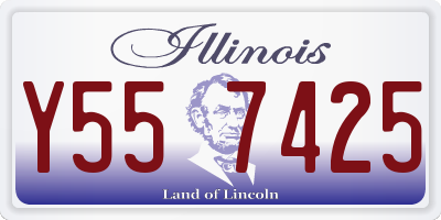 IL license plate Y557425