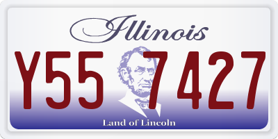 IL license plate Y557427