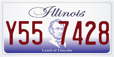 IL license plate Y557428