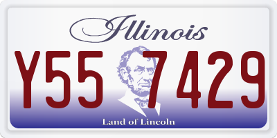 IL license plate Y557429