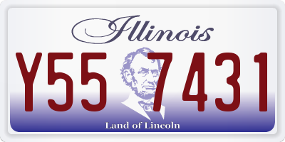 IL license plate Y557431