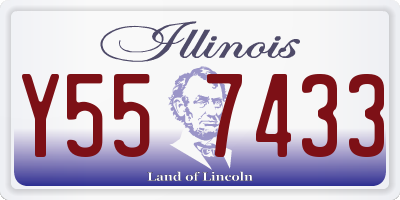 IL license plate Y557433