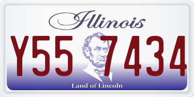 IL license plate Y557434