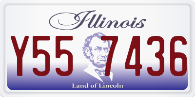 IL license plate Y557436