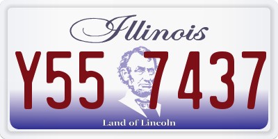 IL license plate Y557437