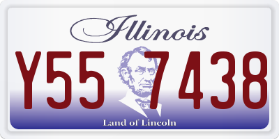 IL license plate Y557438