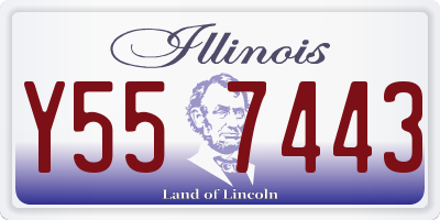IL license plate Y557443
