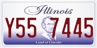 IL license plate Y557445