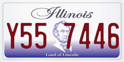 IL license plate Y557446