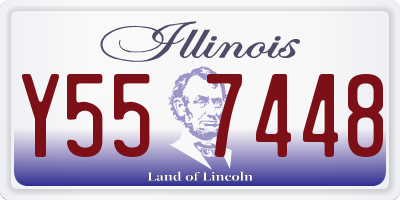 IL license plate Y557448