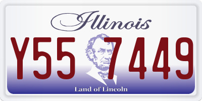 IL license plate Y557449