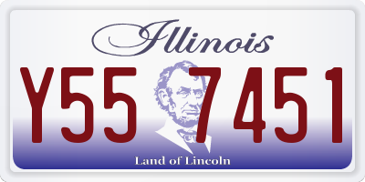 IL license plate Y557451