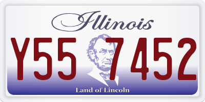 IL license plate Y557452