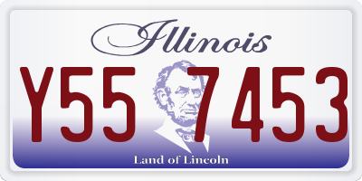 IL license plate Y557453