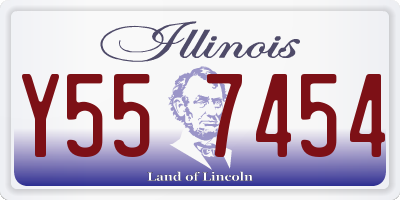 IL license plate Y557454